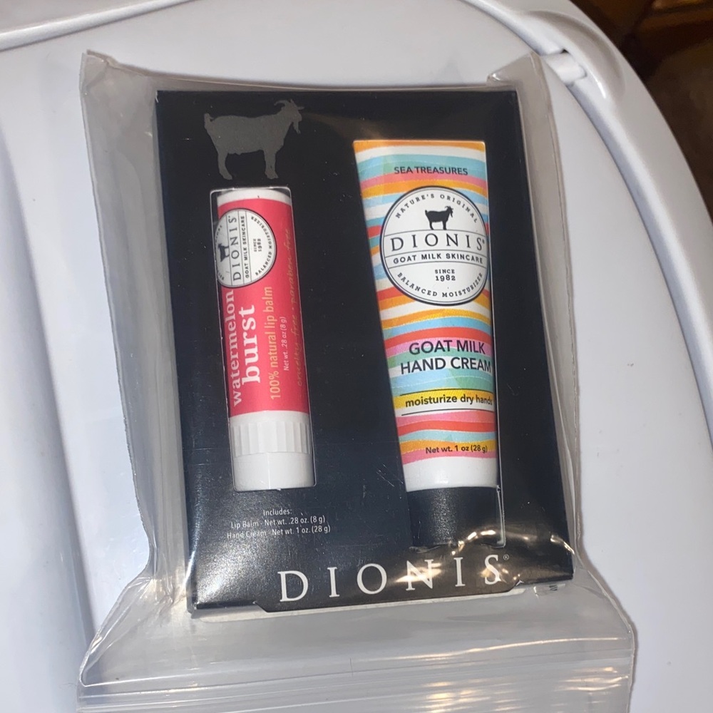 Dionis Watermelon Burst Lip Balm & Sea Treasures Hand Cream Set